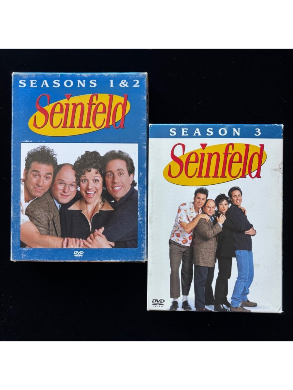 Seinfeld DVD Seasons 1-3 Box Set Lot Classic TV Sitcom 8-Disc Collection